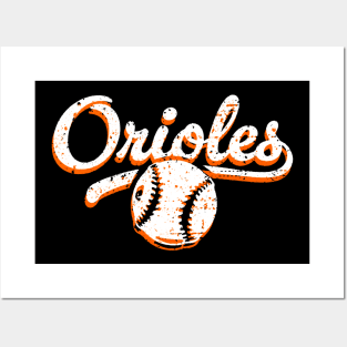 Retro Orioles offset Posters and Art